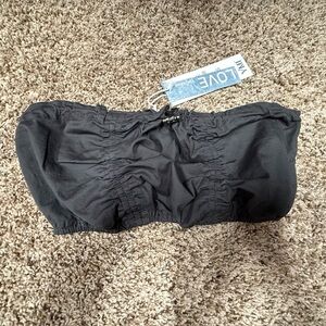 Charcoal Gray tube top and Elastic Waistband Pants